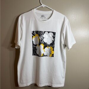 UNIQLO SPRZ NY Andy Warhol Flowers Graphic Tee Size Large Pop Art Shirt